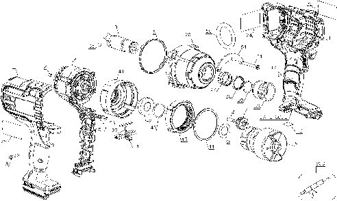 Exploded Diagram A Diagram and Parts List for BAT20-716 Type 1 Black and Decker Impact Driver